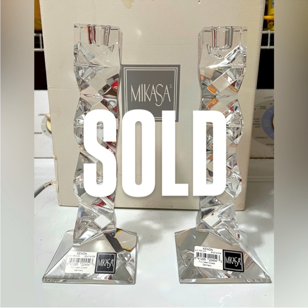 Mikasa Zenon Candle Holders NEW